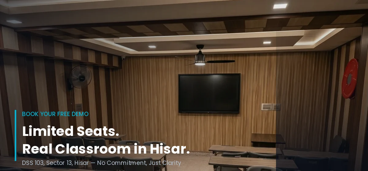 Free demo class Social Baniya Academy classroom Hisar limited seats