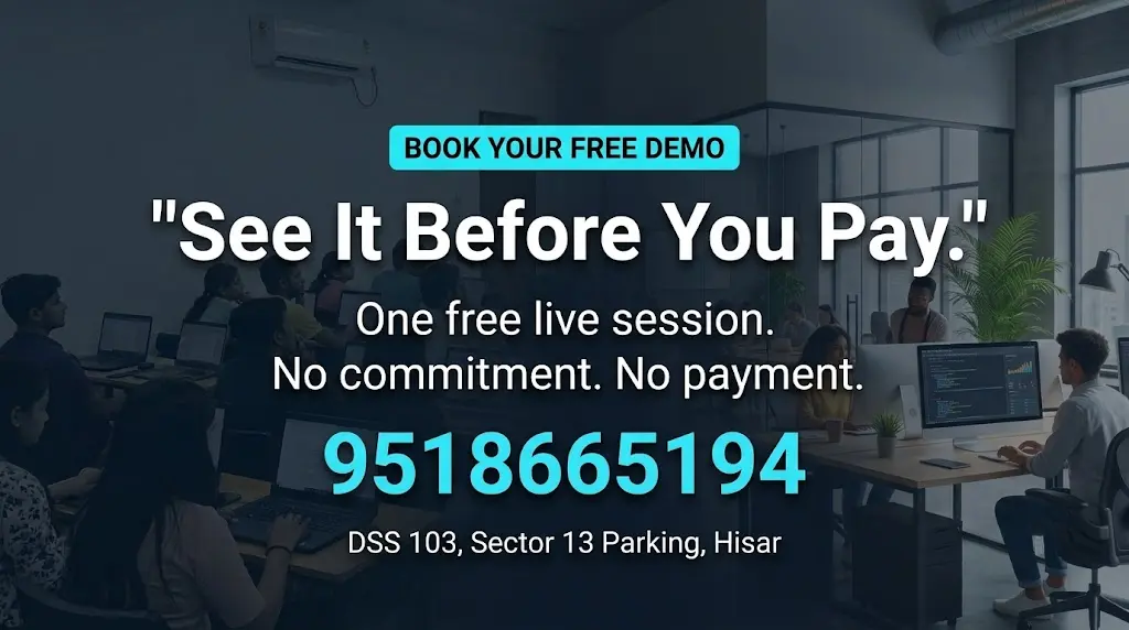 Free demo class Social Baniya Academy Hisar no payment before enrolling limited seats