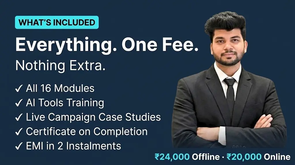 Social Baniya Academy digital marketing course Hisar all inclusive fee what is included