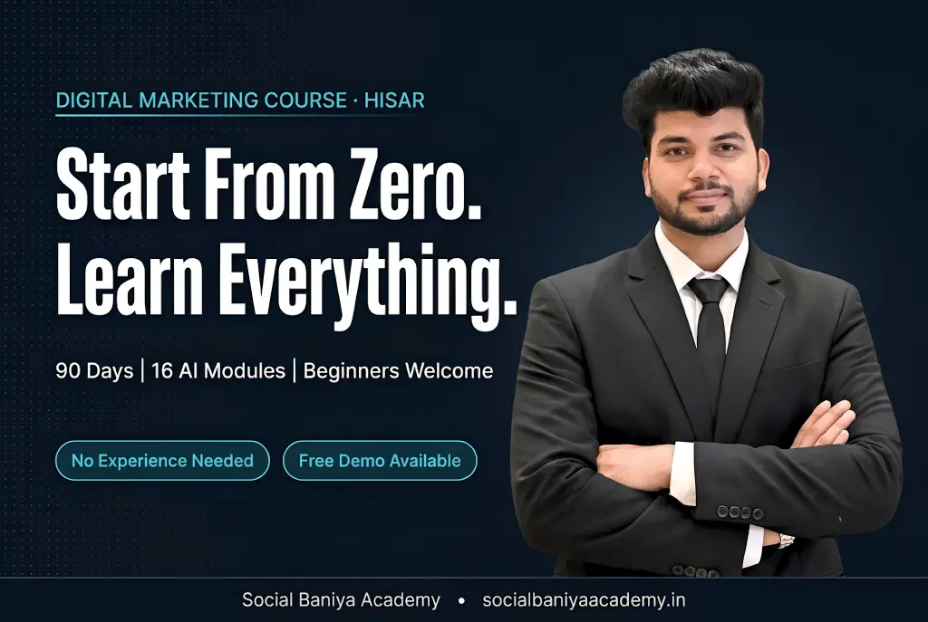 Digital Marketing Course in Hisar for Beginners (2026) — Start From Zero