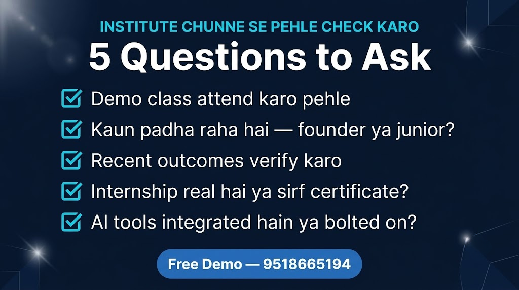 how to choose digital marketing institute Hisar checklist