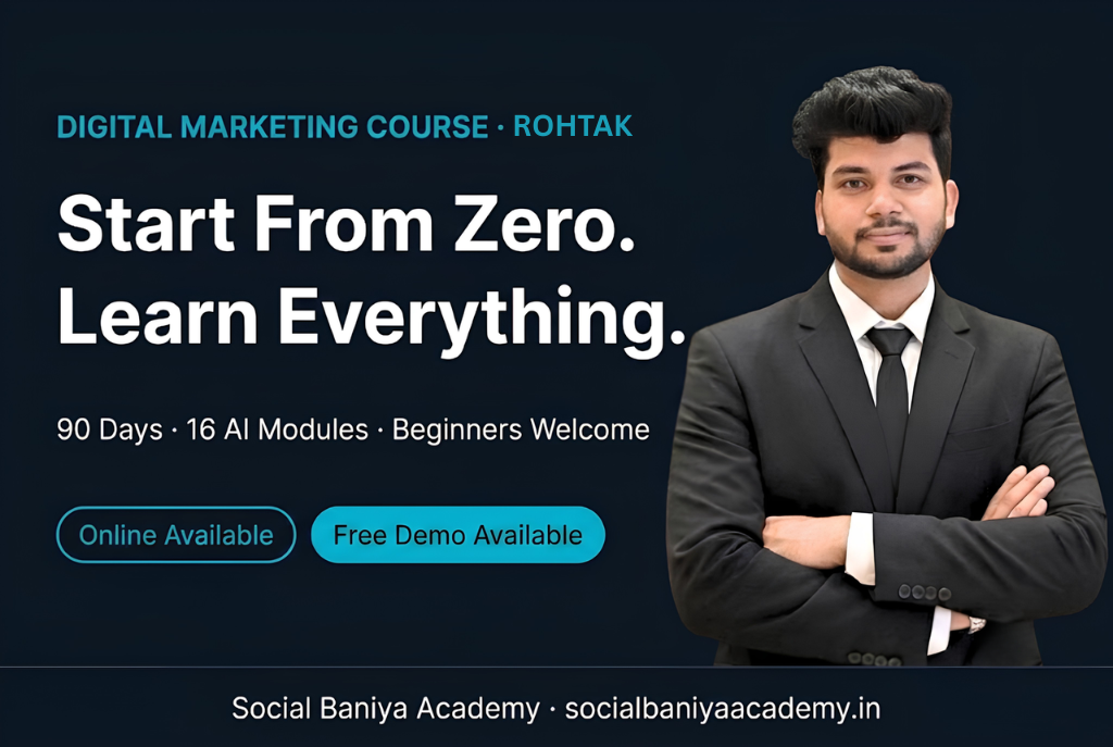 Digital Marketing Course in Rohtak (2026) — Online + Offline Options